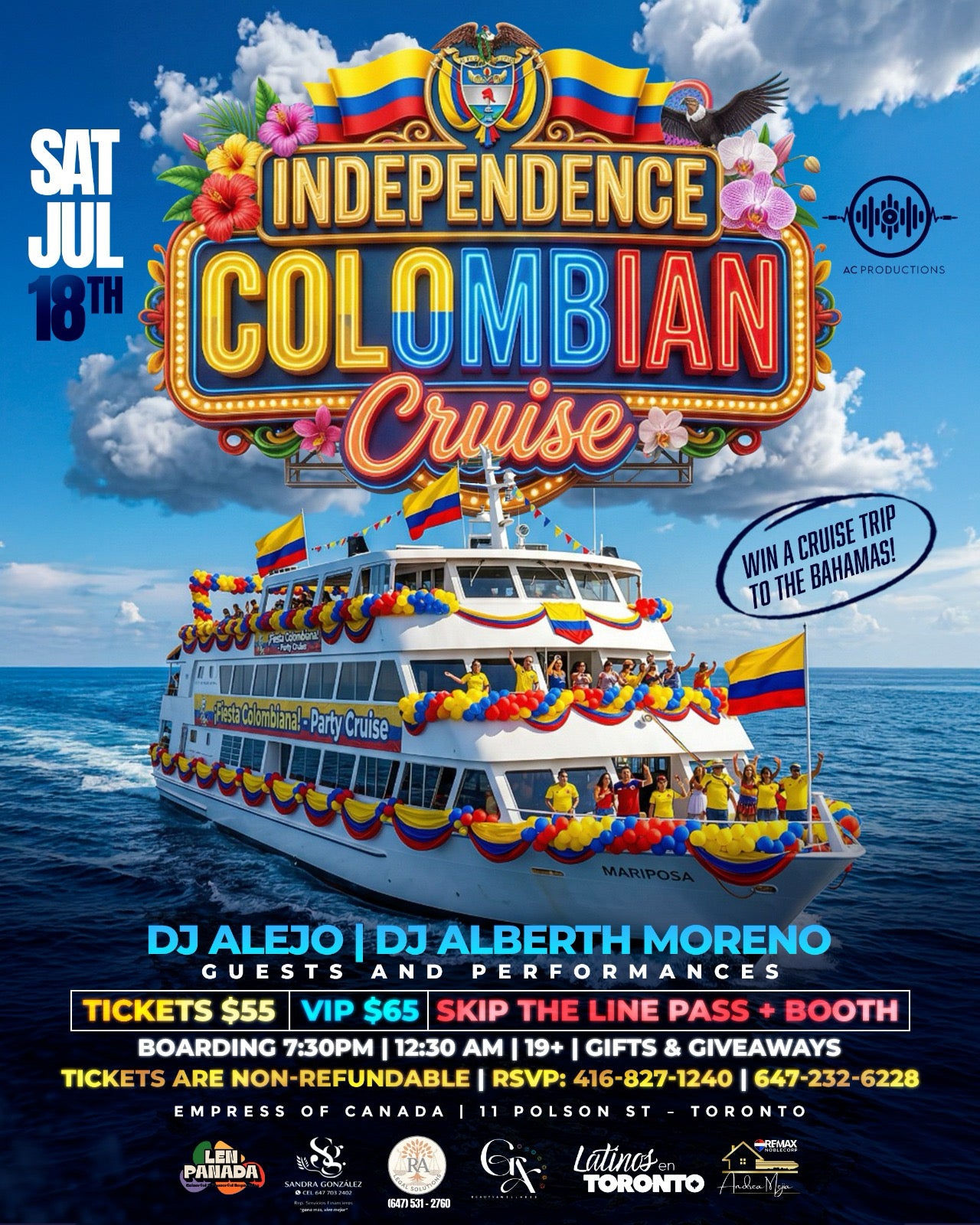 The Most Anticipated Colombian independence Cruise General tickets 🎫 ...