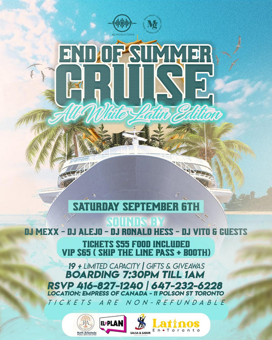 ALL WHITE CRUISE End of Summer Party