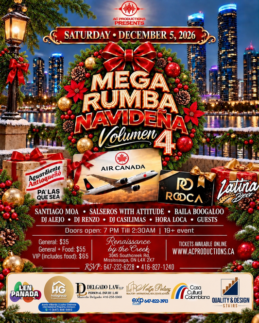 GENERAL TICKETS + FOOD 🎄🔥MEGA RUMBA NAVIDEÑA VOL. 4 🔥🎄